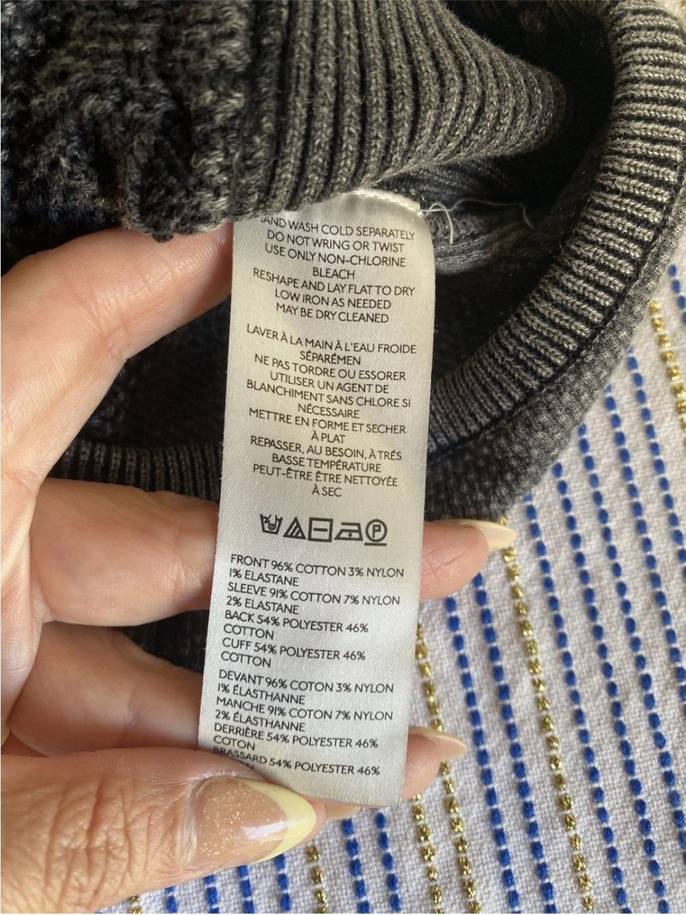 FREE PEOPLE We The Free Snapshot Cable Cardigan Washed Black Sz Small - Picture 9 of 9